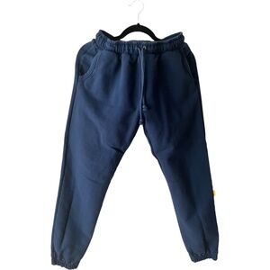 Yellow The Label Co Royal Blue Cotton French Terry Hoodie Size Large